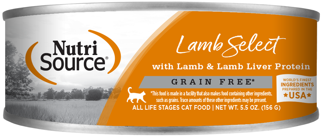 NutriSource Grain Free Lamb Select Canned Cat Food