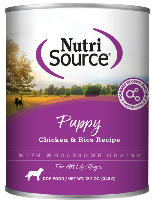 Nutri Source Puppy Chicken & Rice 12.3oz Case of 12