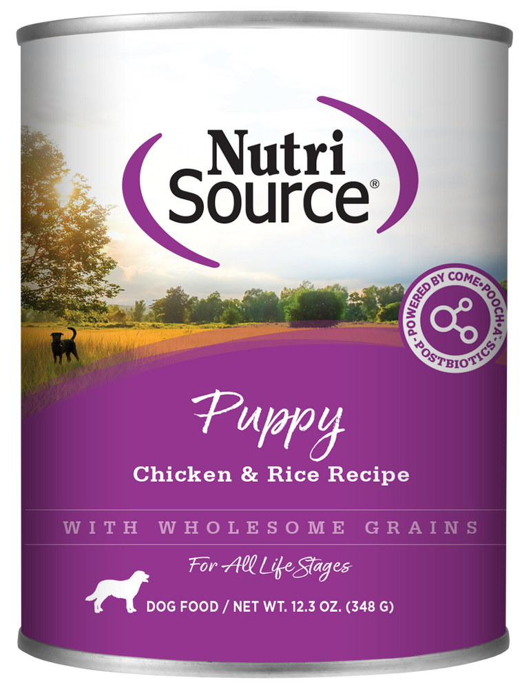 Nutri Source Puppy Chicken & Rice 12.3oz Case of 12