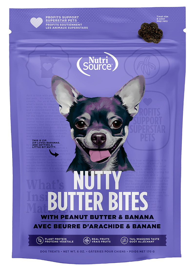Nutrisource Peanut Butter & Banana Nutty Butter Bites 6oz
