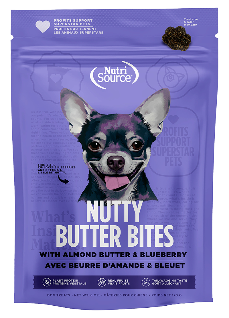 Nutrisource Almond Butter & Blueberry Nutty Butter Bites 6oz