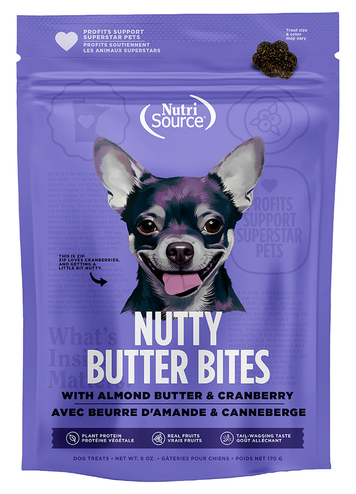 Nutrisource Almond Butter & Cranberry Nutty Butter Bites 6oz