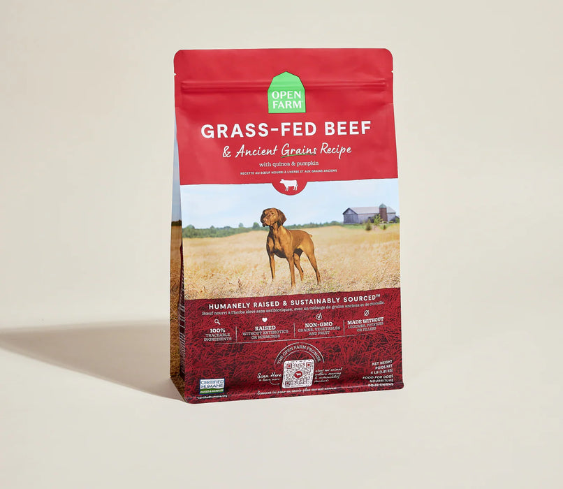 Open Farm Grass-Fed Beef & Ancient Grains Dry Dog Food