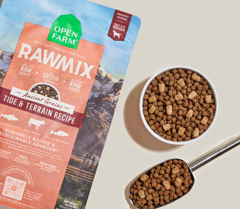 Open Farm Tide & Terrain RawMix with Ancient Grains Dog Food