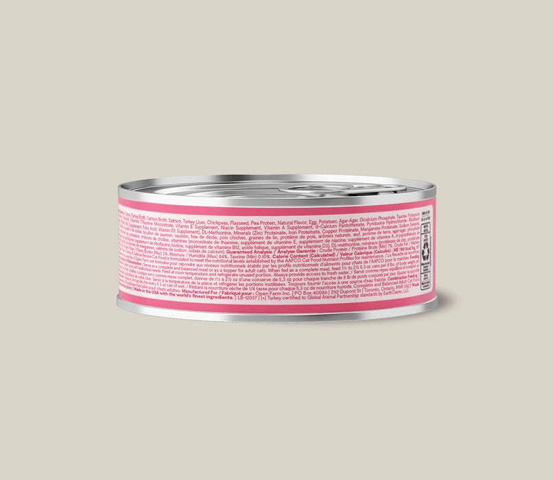 Open Farm Turkey & Salmon Morsels in Gravy Cat Food 5.3oz