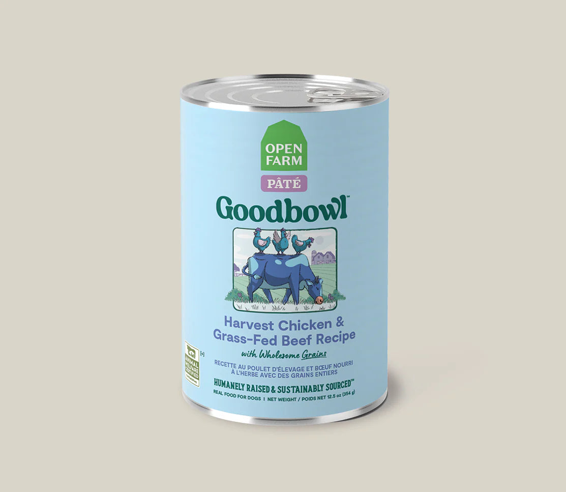 Open Farm Goodbowl Harvest Chicken & Grass-Fed Beef Pâté for Dogs 12.5oz