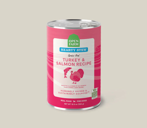 Open Farm Hearty Stew Turkey & Salmon Recipe Wet Dog Food 12.5oz