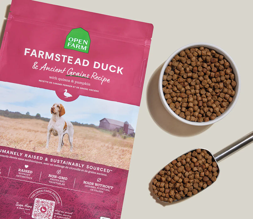 Open Farm Farmstead Duck with Ancient Grains Dry Dog Food