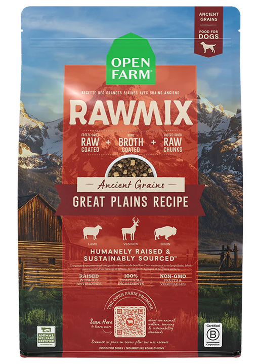 Open Farm RawMix Great Plains Ancient Grains Dog Kibble