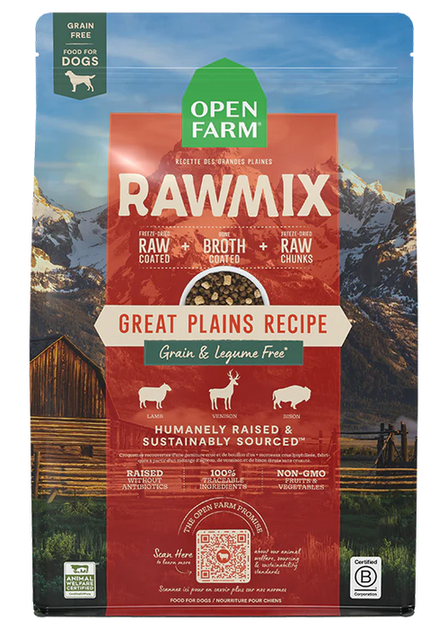Open Farm RawMix Great Plains Grain-Free Dog Kibble