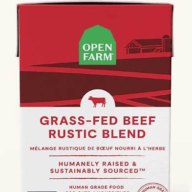 Open Farm Rustic Blend Wet Open Farm Rustic Blend Wet Cat Food, Grain Free Grass-Fed Beef, 5.5 Ounces