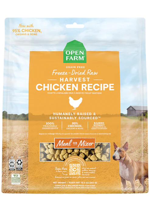 Open Farm Freeze Dried Harvest Chicken Dog