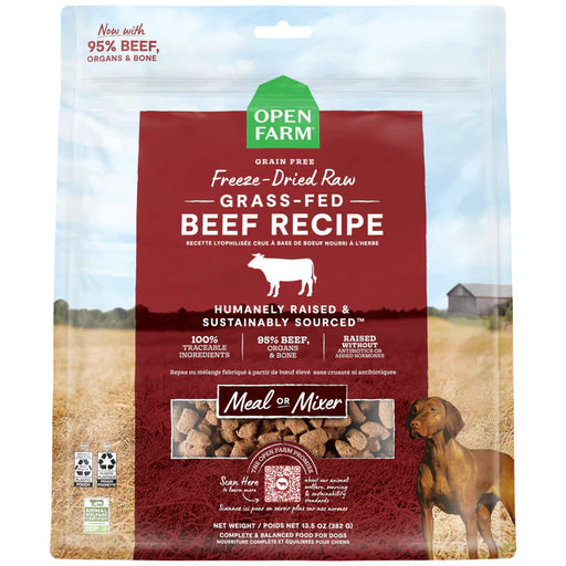 Open Farm Freeze-Dried Raw Morsels Grass-Fed Beef