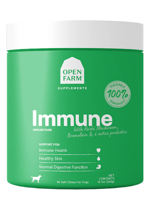 Open Farm Immune Chews Dog Supplement 12.7oz 90 count