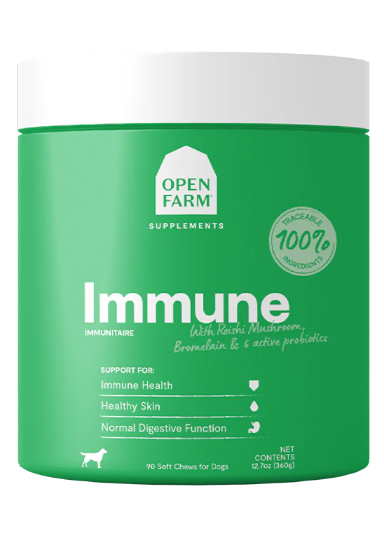 Open Farm Immune Chews Dog Supplement 12.7oz 90 count