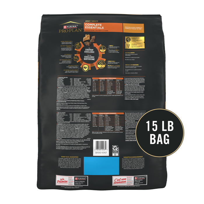 Pro Plan Complete Essentials Adult Shredded Blend Chicken & Rice Dry Dog Food