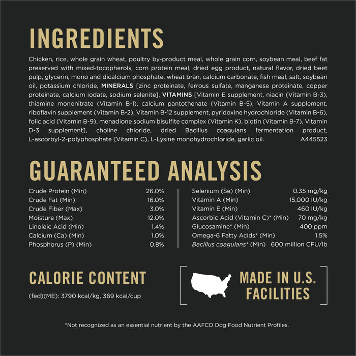 Pro Plan Complete Essentials Adult Shredded Blend Chicken & Rice Dry Dog Food
