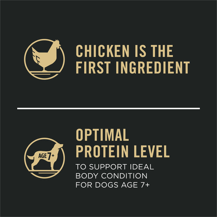 Purina Pro Plan Complete Essentials Adult 7+ Shredded Blend Chicken & Rice Formula Dry Dog Food