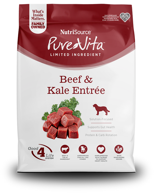 PureVita Beef & Kale Entrée Dry Dog Food