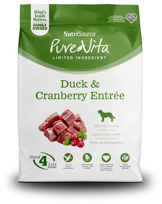 Purevita Duck & Cranberry Entrée Dry Dog Food