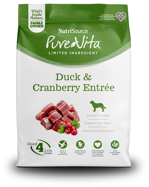 Purevita Duck & Cranberry Entrée Dry Dog Food