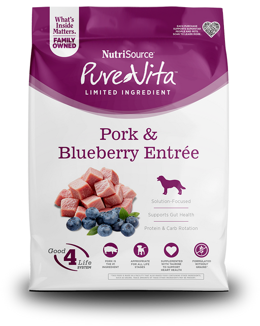 Purevita Pork & Blueberry Entrée Dry Dog Food