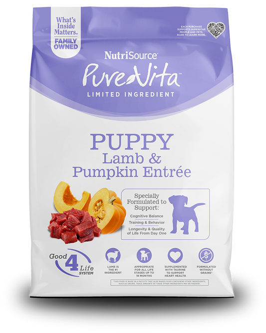 Purevita Puppy Lamb & Pumpkin Entrée Dry Dog Food