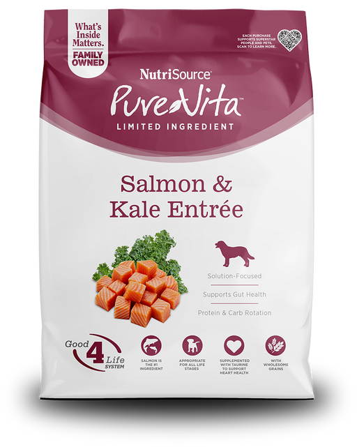 Purevita Salmon & Kale Entrée Limited Ingredient Dog Food