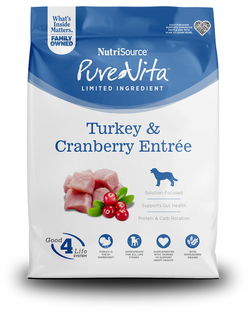 Purevita Turkey & Cranberry Entrée Limited Ingredient Dog Food