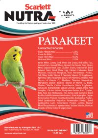 Scarlett Nutra Parakeet Feed 50 Lb Bag