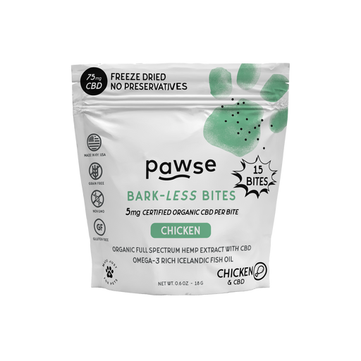 Pawse Bark-Less Bites Chicken (5 MG CBD Per Bite) - For All Pets