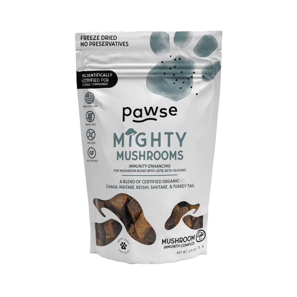 Pawse Mighty Mushrooms | Immune Boosting Mushrooms for Pets