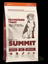 Petcurean Summit FARMSTEAD FEAST  PORK MEAL + LAMB MEAL RECIPE FOR LARGE BREED ADULT DOGS 25Lbs