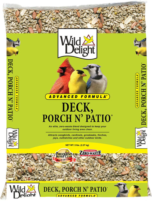 Wild Delight Deck, Porch N' Patio Wild Bird Food 5Lb