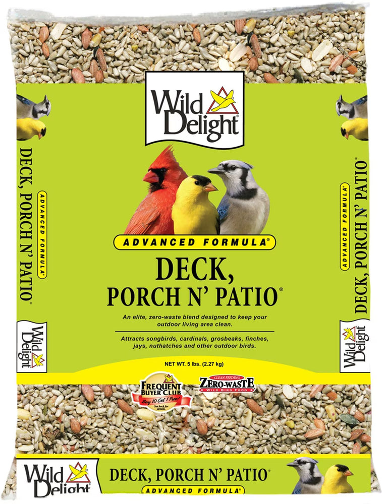 Wild Delight Deck, Porch N' Patio Wild Bird Food 5Lb