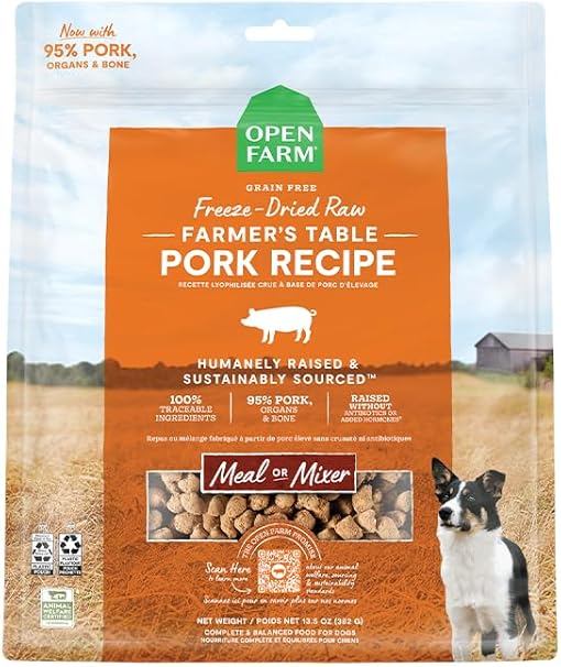 Open Farm Freeze Dried Raw Pork Dog 3.5oz