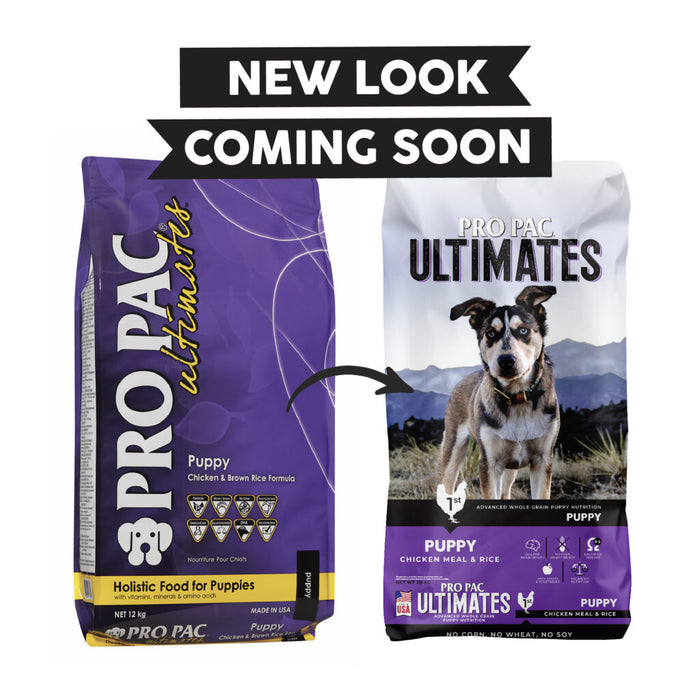PRO PAC Ultimates Puppy Chicken Meal and Brown Rice Dry Dog Food