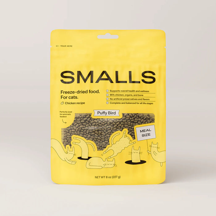 Smalls Freeze-Dried Puffy Bird - High-Protein Chicken Cat Food