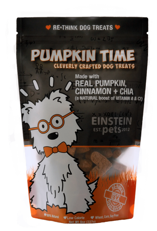 Einstein Pumpkin Time Dog Treats 8oz