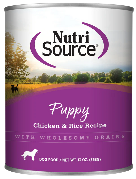 Nutri Source Puppy Chicken & Rice 13oz Case