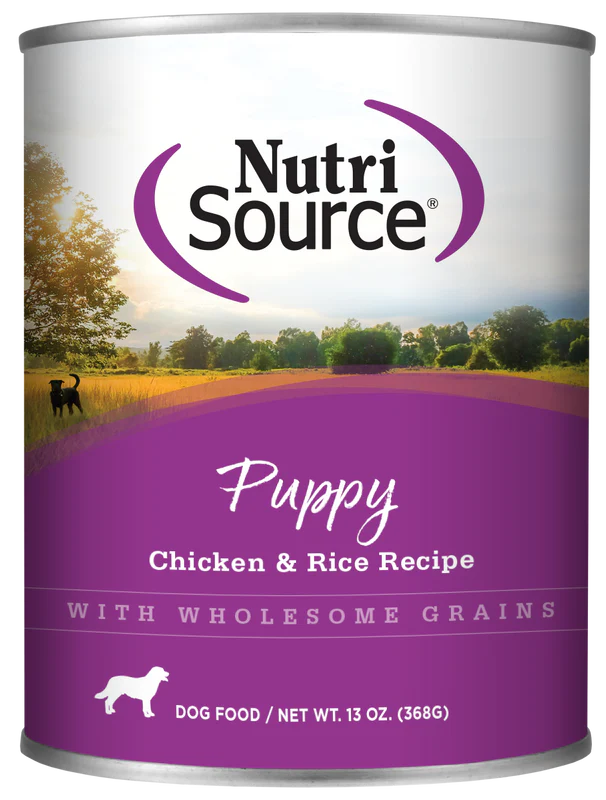 Nutri Source Puppy Chicken & Rice 13oz Case