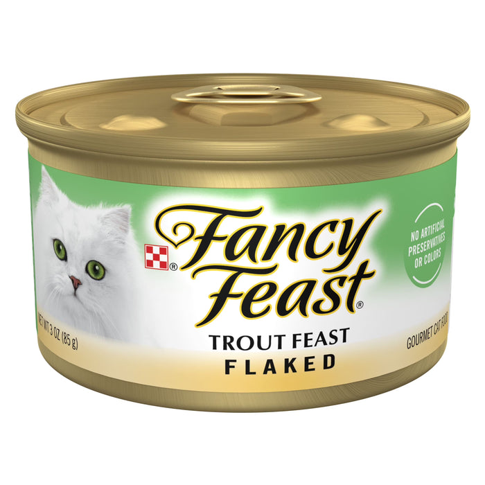 Fancy Feast Flaked Trout Wet Cat Food 3 oz Can