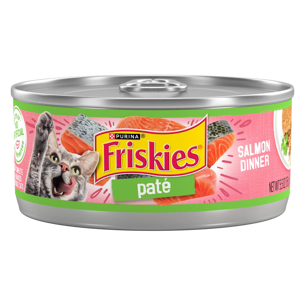 Purina Friskies Salmon Dinner Wet Cat Food 5.5 oz