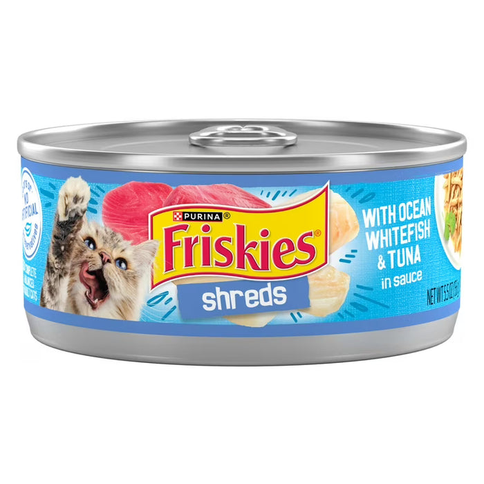 Purina Friskies Shreds with Ocean Whitefish & Tuna in Sauce 5.5 oz