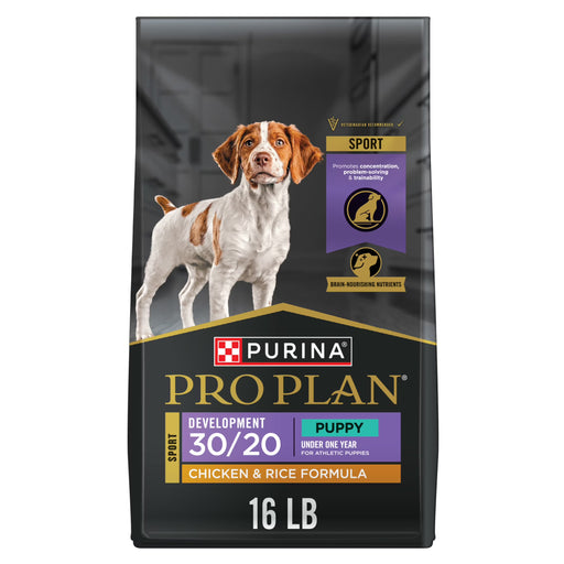 Purina Pro Plan Puppy 30/20 Chicken and Rice Dry Dog Food 16 lb Bag