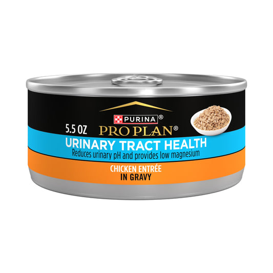 Purina Pro Plan Urinary Tract Health Chicken Entree Wet Cat Food 5.5 oz Can (Case of 24)