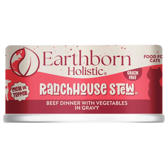 Earthborn Holistic Ranch House Stew Grain Free Cat Food Beef/vegetable 24/5.5 Oz