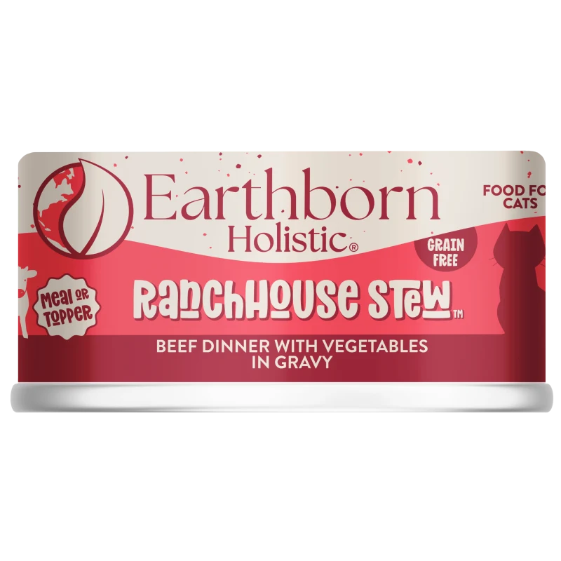 Earthborn Holistic Ranch House Stew Grain Free Cat Food Beef/vegetable 24/5.5 Oz