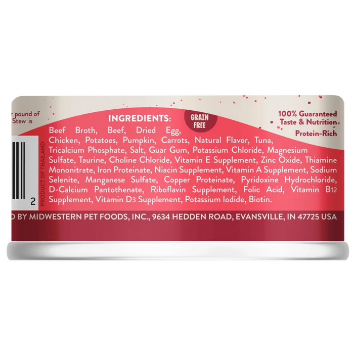 Earthborn Holistic Ranch House Stew Grain Free Cat Food Beef/vegetable 24/5.5 Oz