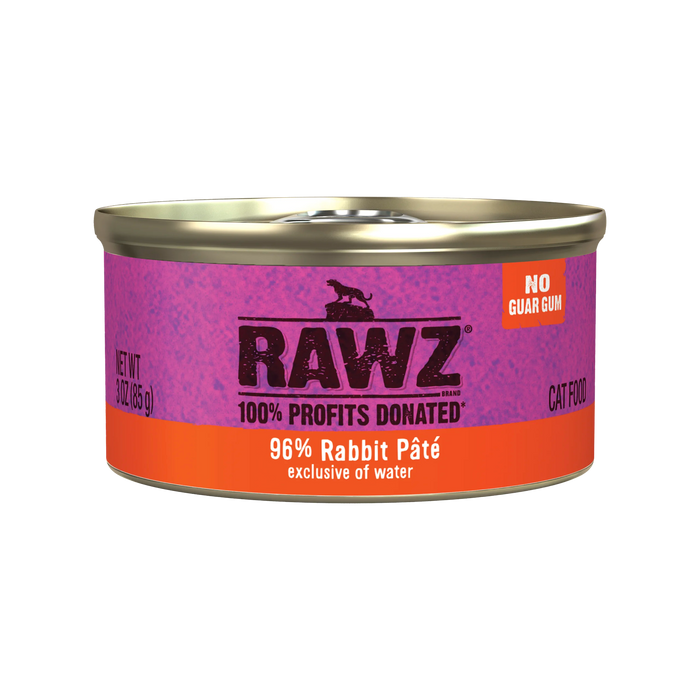 Rawz 96% Rabbit Pate Cat Food